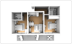 Tlocrt obiteljskog apartmana